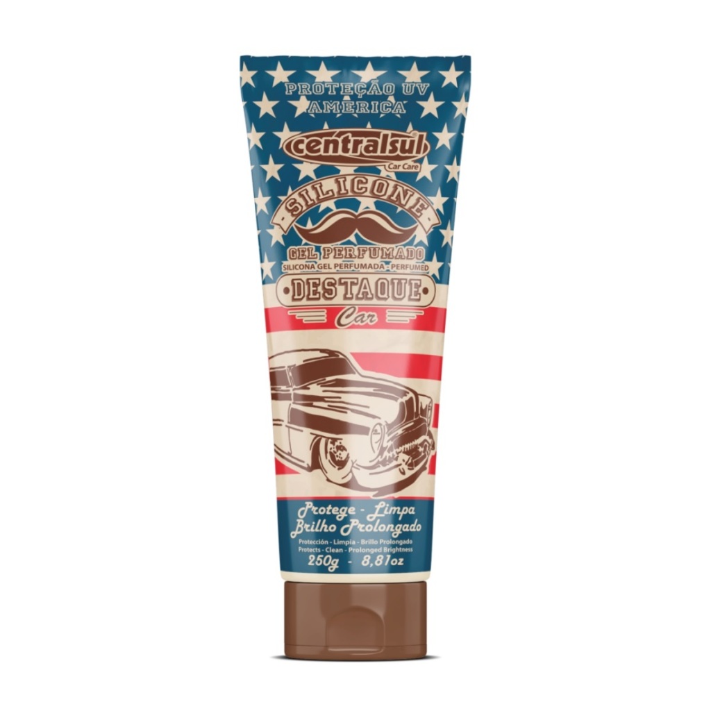 BISNAGA DE SILICONE GEL AMÉRICA CENTRALSUL 250G — imagem 2 de 2