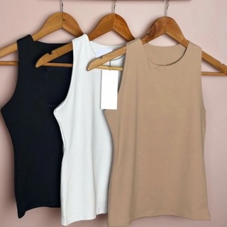 Kit 2 Regatas Blusinha Feminina Básica Elegante Moda Blogueira Tendencia