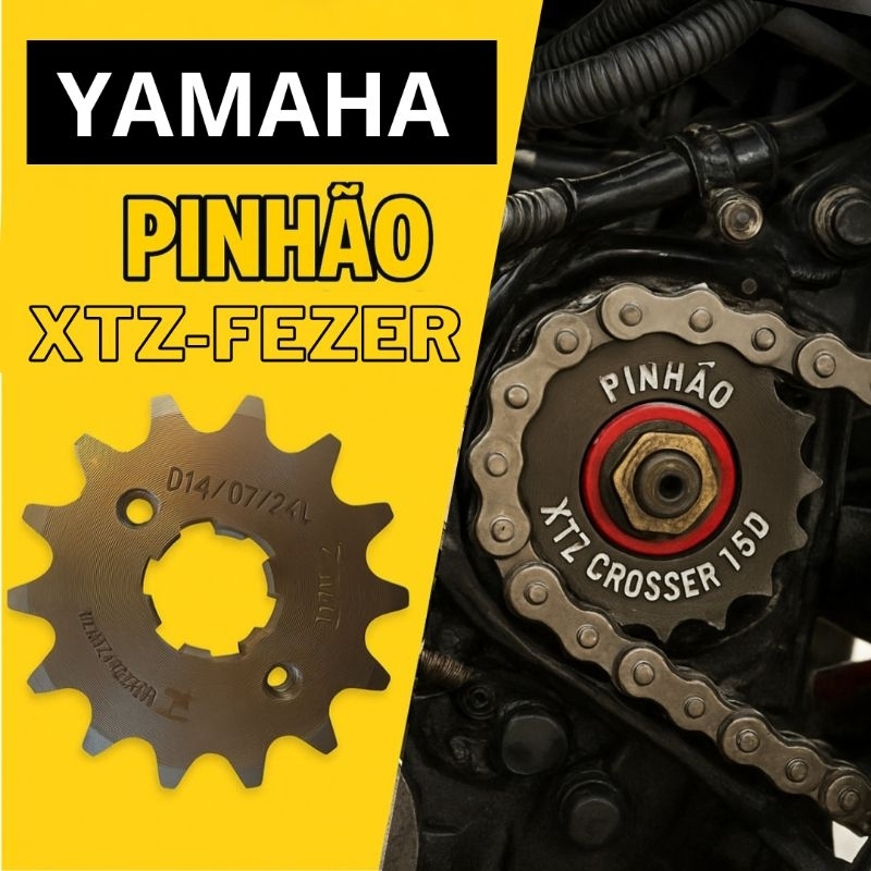 Pinhao Fz15 Fazer 150 / Xtz 150 / Ybr 150 /125i Factor 428 H - Moto Yamaha 14 Dentes