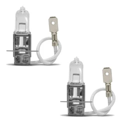 Par Lâmpada Halogena H3 12v 55w Branco Quente
