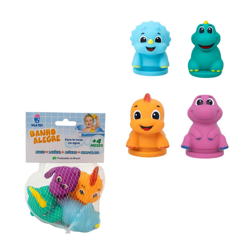 Kit Brinquedo Para Banho Vila Toy Banho Alegre em Oferta na Shopee