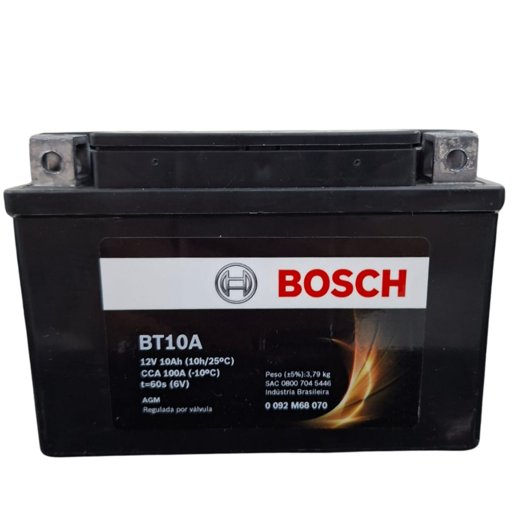 Bateria Moto Bosh BT10A Honda Sh 300i 10ah 12v Ytz12s em Oferta na Shopee