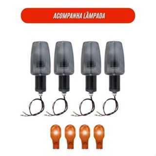 Kit 4 Pisca Seta Moto Titan Fan 150 CG 125 CBX 250 250  2000 á 2013 FUMÊ em Oferta na Shopee