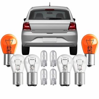 Kit Lampadas Iluminação Traseira + T10 Para Gol G4 Em Diante em Oferta na Shopee