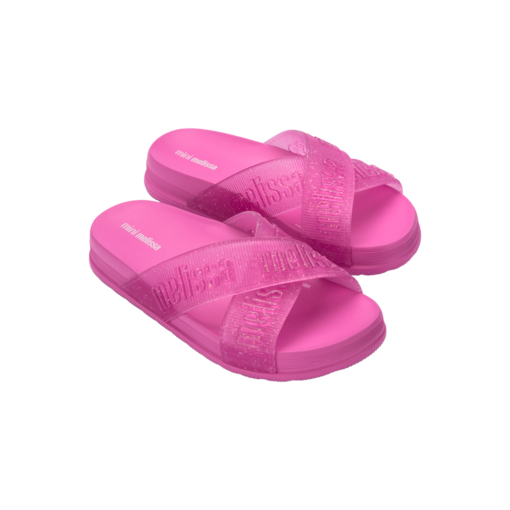 Sandália Mini Melissa Cozy Slide M-Lover II Infantil 38045 em Oferta na Shopee