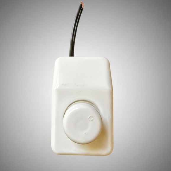 Chave Controle Rotativo De Velocidade Ventilador De Teto Externo C/ Bloco + OFF - Regulador Bivolt