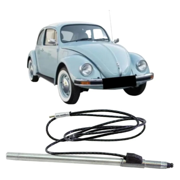 Antena 4 Estágios Fusca/Gol/Escort Cromada em Oferta na Shopee