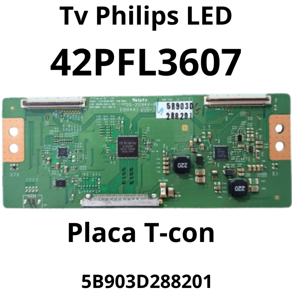 2784 Placa T-con para tv Philips LED Mod: 42PFL3607