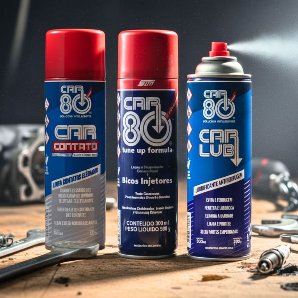Car80 Limpeza Motor Contato Elétricos Descarbonizante Kit 3 em Oferta na Shopee