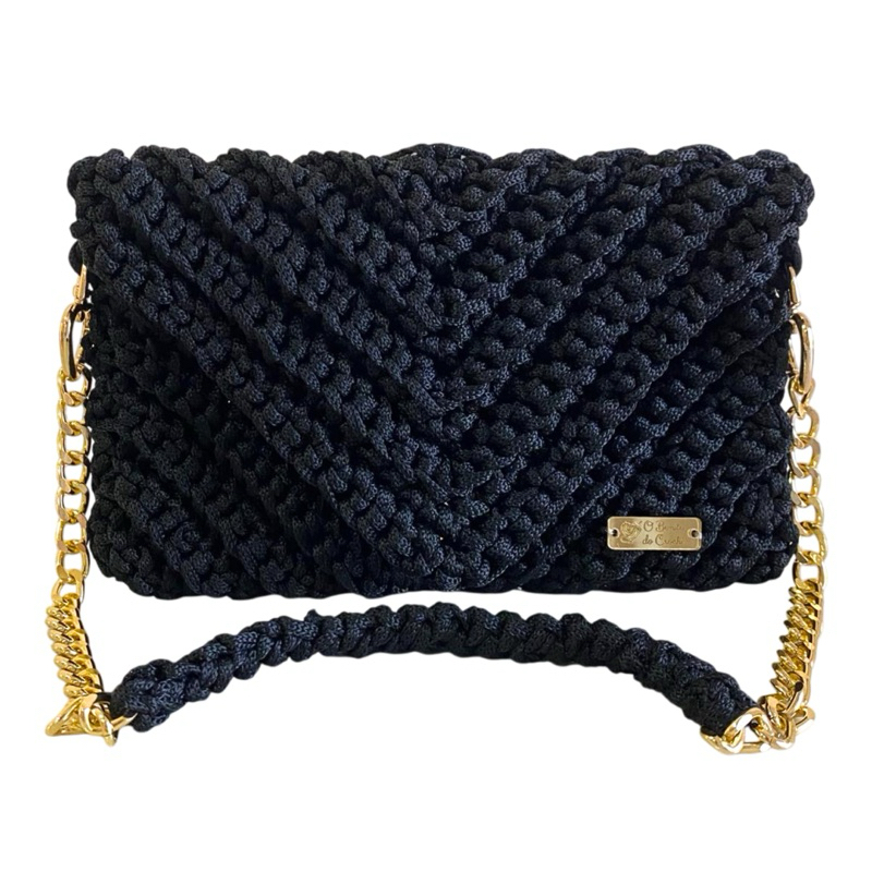 Bolsa de Crochê Envelope Clutch – O Bonito do Crochê