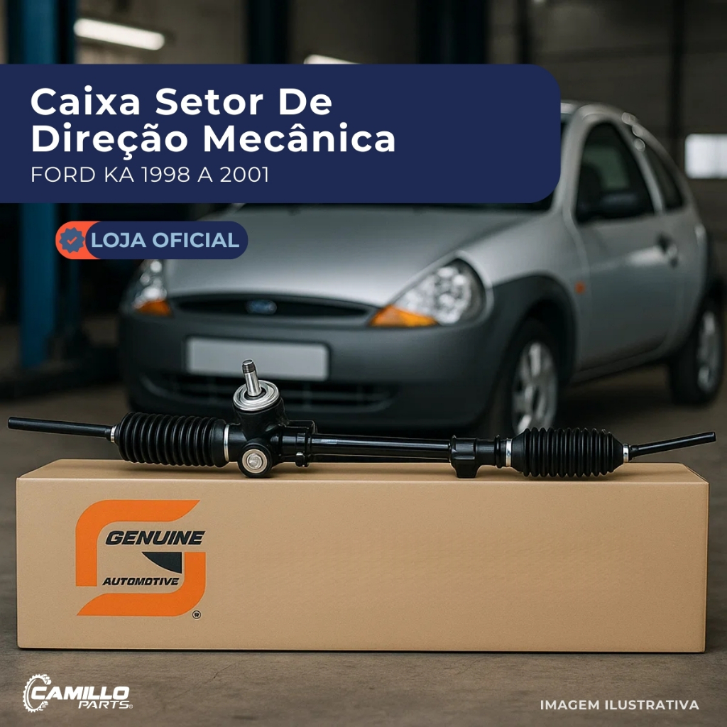 Caixa Setor Direcao Mecanica Ford Ka 1997 A 2007 Fiesta Importado 1994 A 1995 Axiais em Oferta na Shopee