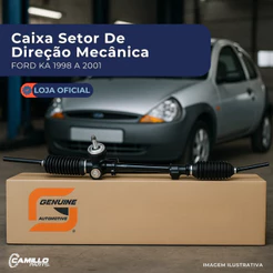 Caixa Setor Direcao Mecanica Ford Ka 1997 A 2007 Fiesta Importado 1994 A 1995 Axiais