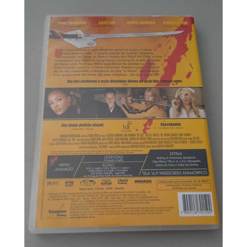 DVD - Kill Bill: O SOm VIbrante da VIngança - Volume 1