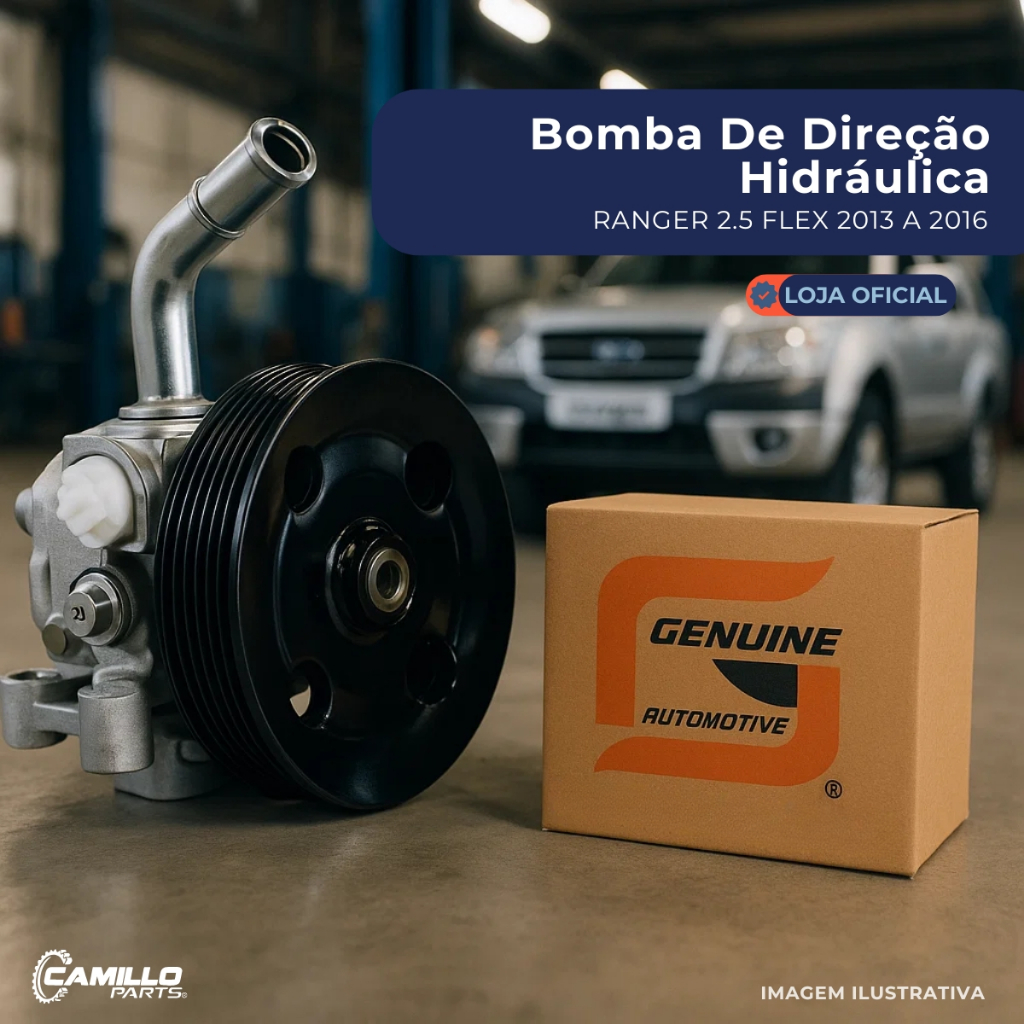 Bomba Direção Hidráulica Ford Ranger 2.5 Flex 2012 A 2019 Peça Nova Original