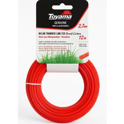 Fio Nylon Toyama 2,7mm Quadrado 12m Vermelho Para Roçadeira | Alta Resistência Original
