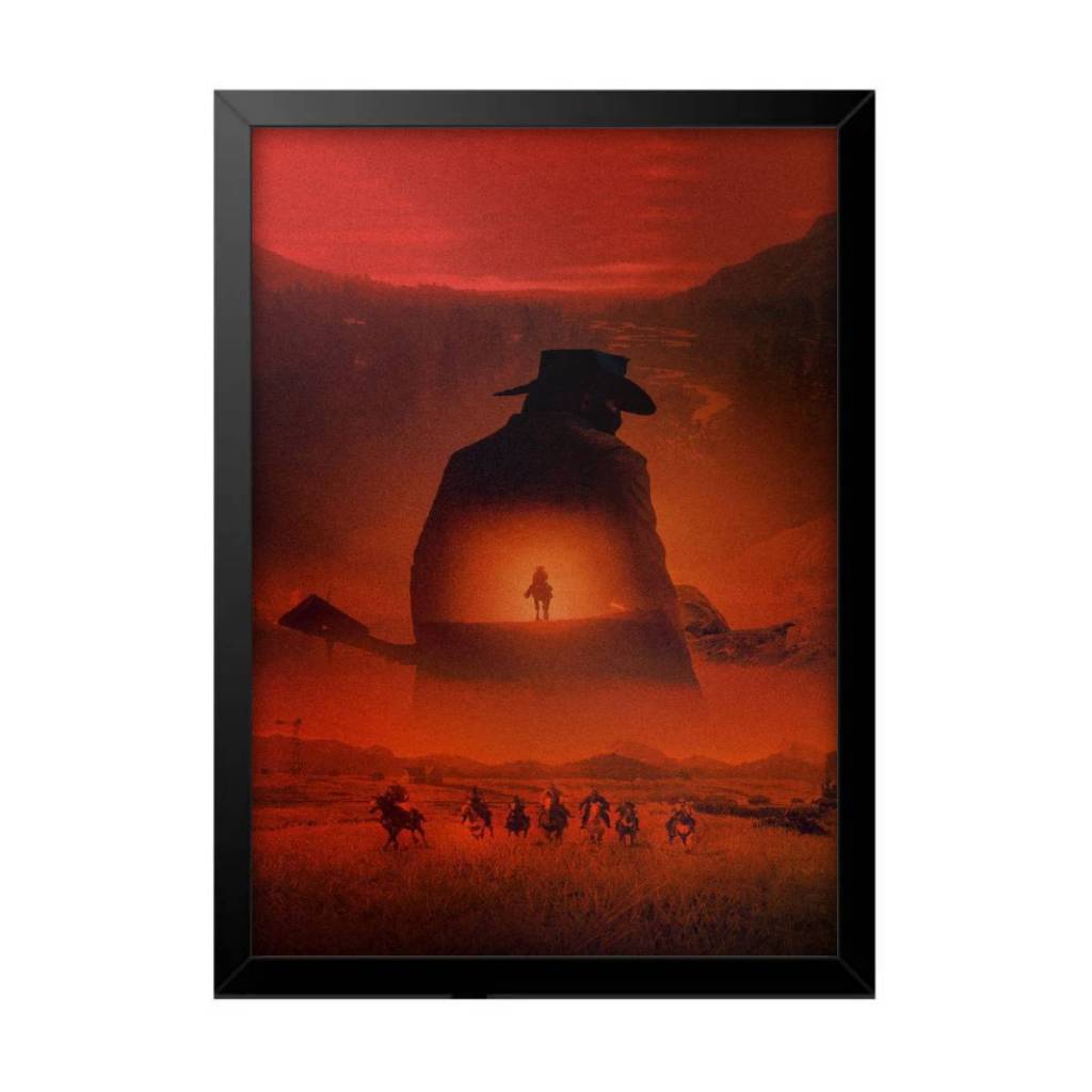 Quadro Decorativo Red Dead Redemption Jogo Arthur Morgan Poster Quarto Sala Escritório