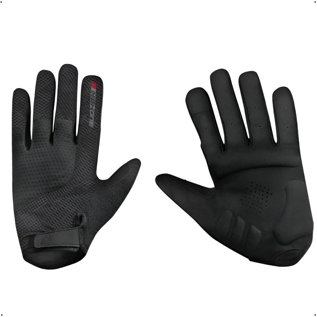 Luva Ciclismo Patins Patinete Skate Bike Academia High One Montano Fechado Frio Bicicleta Preto
