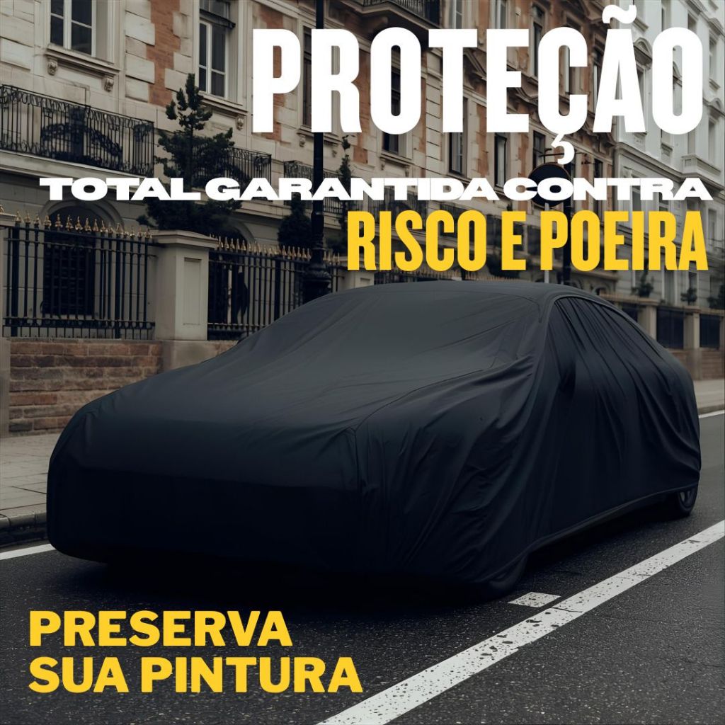 Capa de Cobrir Carro Tecido Helanca Lycra Proteção UV Não Risca P M G