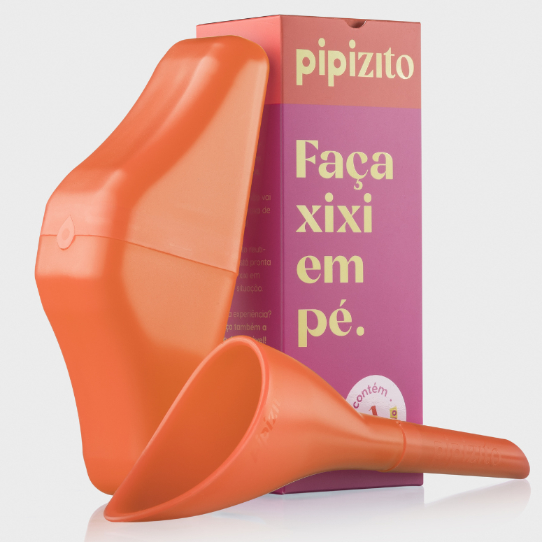 Pipizito Funil Urinário Reutilizável - Laranja