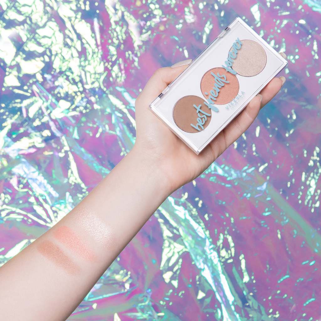 Imagem Paleta Bff Professional Make Trio Contorno Blush Iluminador Vegano Original Vizzela