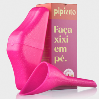 Pipizito Funil Urinário Reutilizável - Rosa com Glitter em Oferta na Shopee