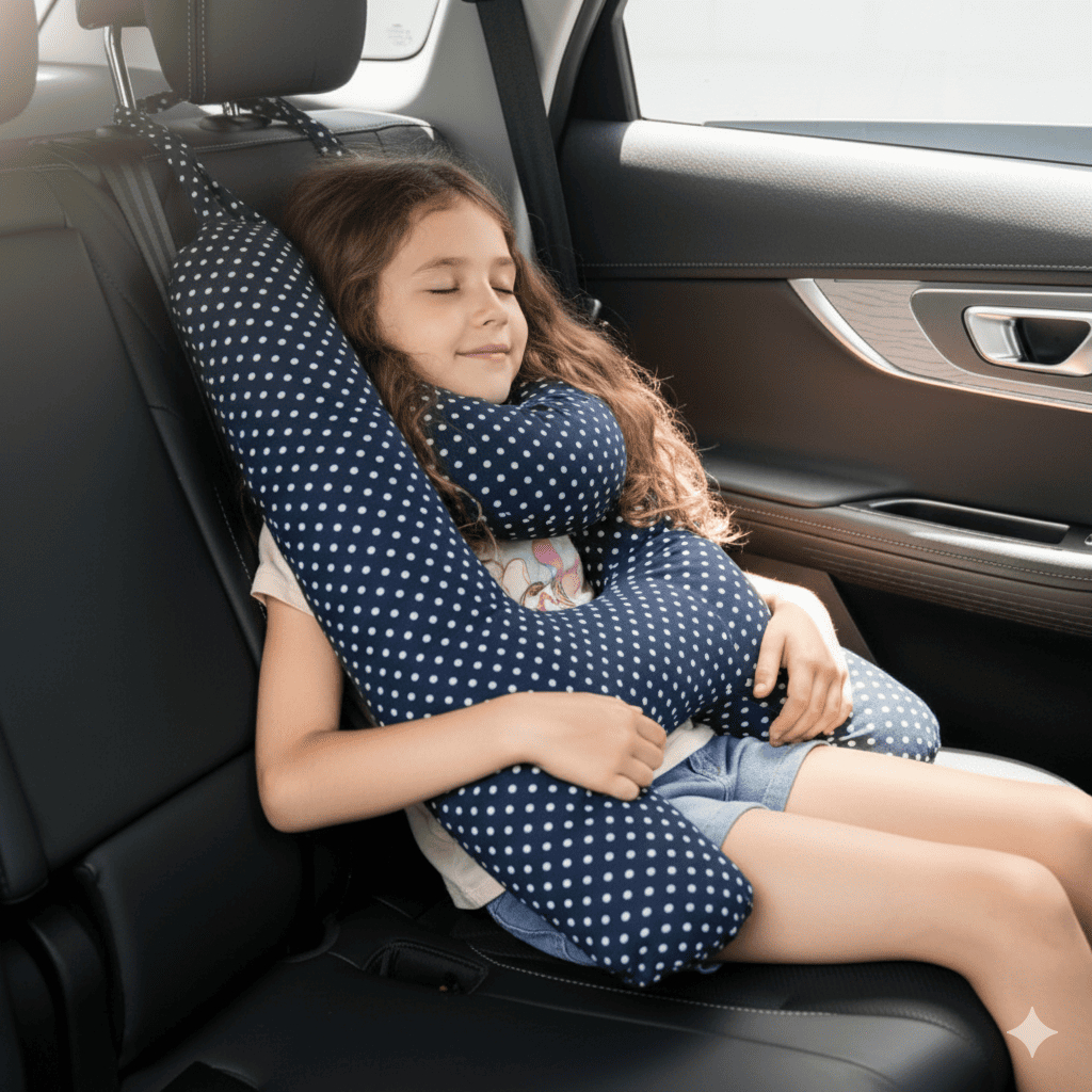 Almofada H e Pescoço Infantil para viagens em carros Baby Lage em Oferta na Shopee