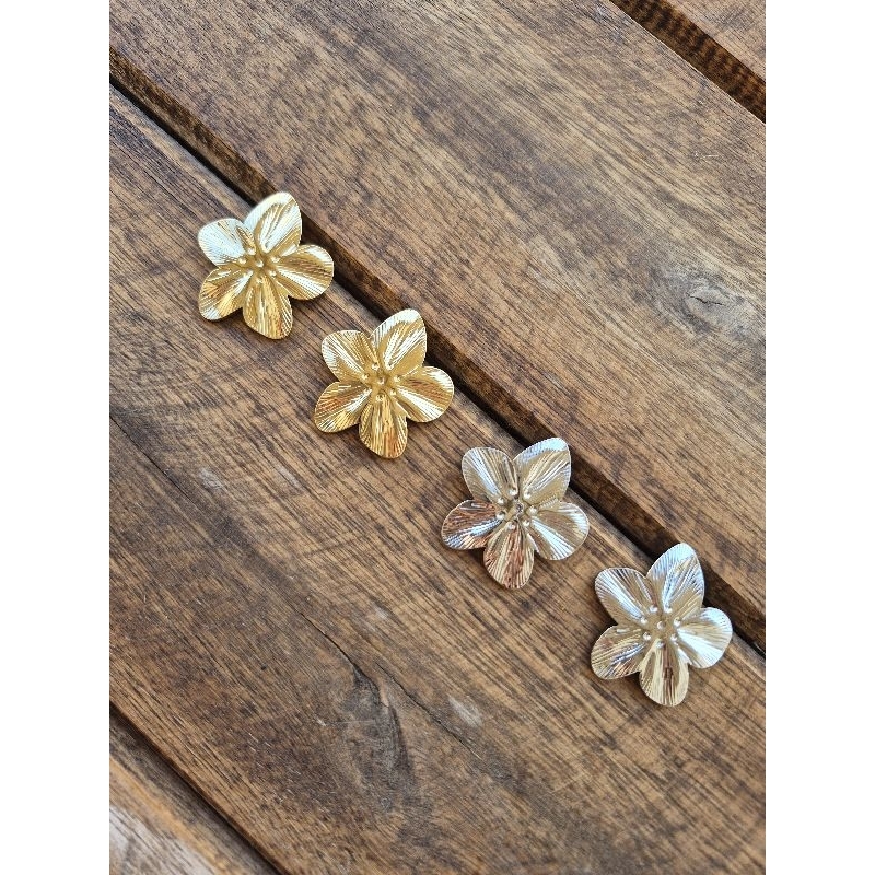 Brinco Coração Aço Inoxidável • Antialérgico • Não Escurece • Dourado/Prata • Brinco Flor • Brinco Gota •  Brinco Estilo