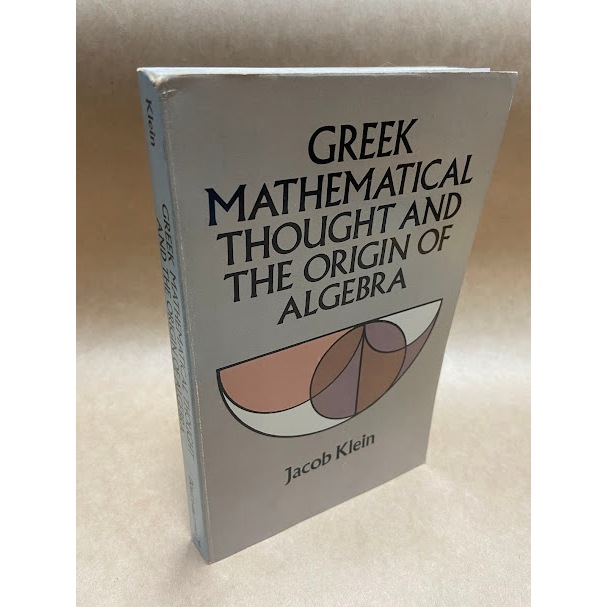 Livro Greek mathematical thought and origin of algebra - Jacob Klein em INGLÊS