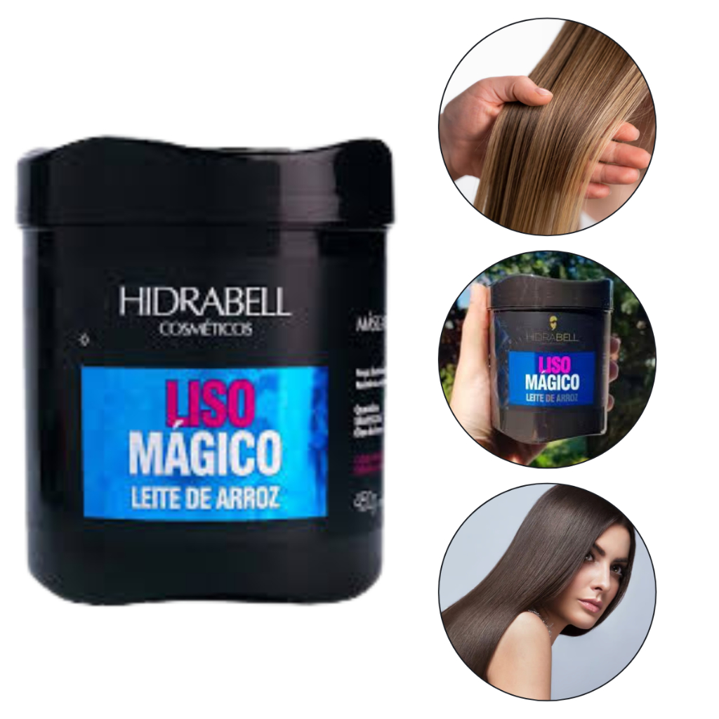 Máscara De Hidratação Liso MágicoHidrabell Leite De Arroz B