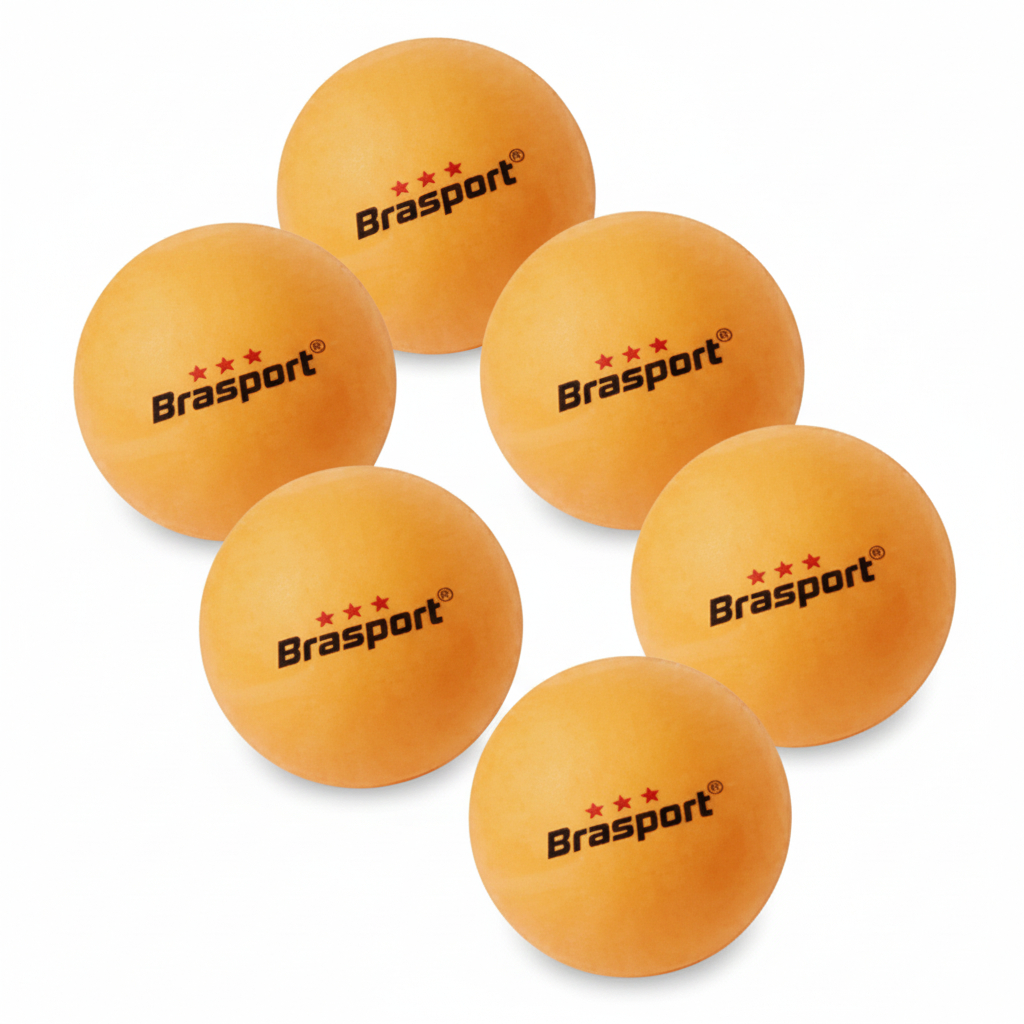 Kit 6 Bolinha de Ping Pong Tênis de Mesa Bola Profissional 3 Estrelas 40mm