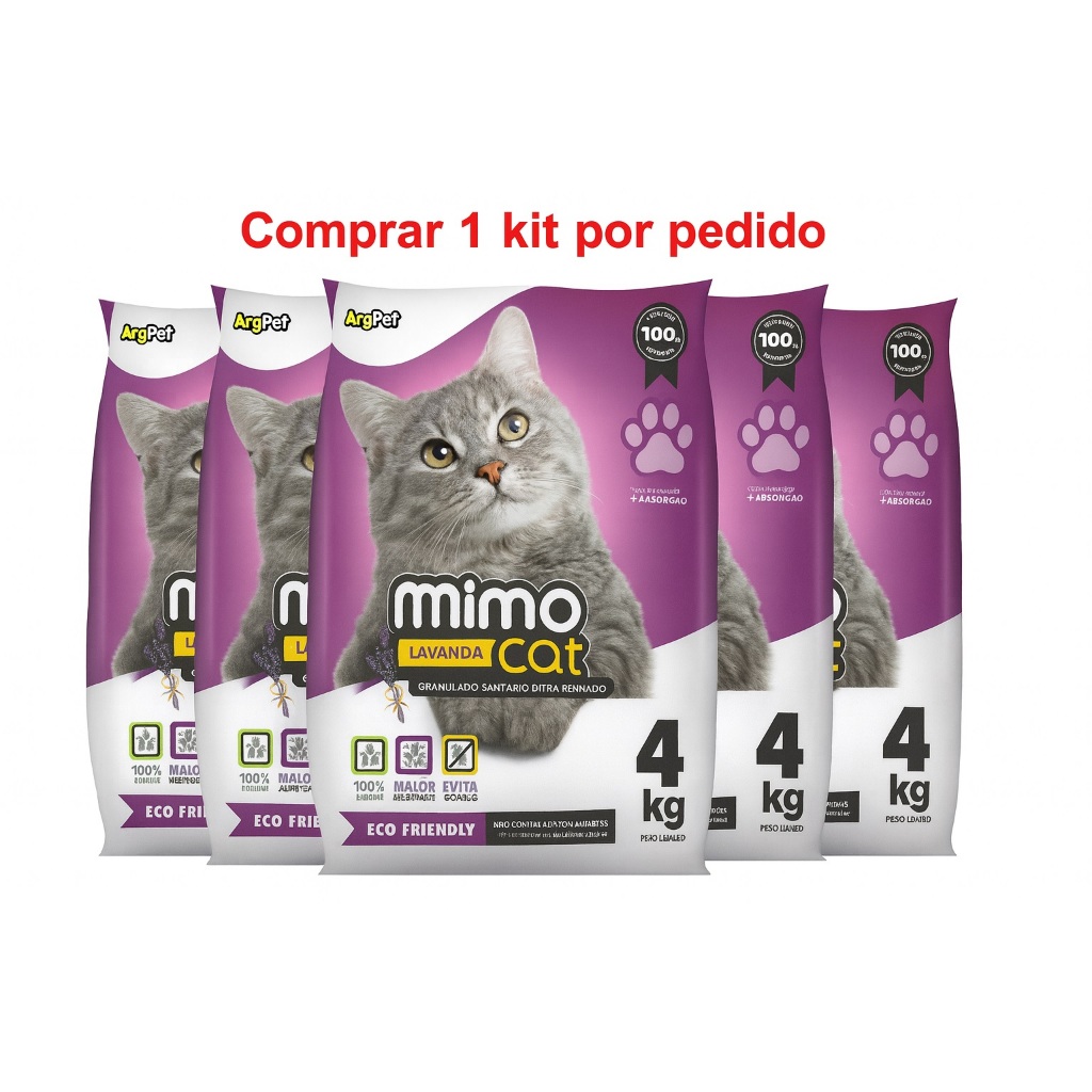 Areia Sanitária para Gatos - MimoCat Lavanda – Antiodor, Alta Absorção e Biodegradável - 20kg em Oferta na Shopee