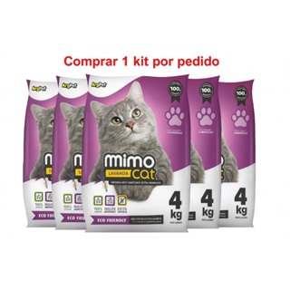 Areia Sanitária para Gatos - MimoCat Lavanda – Antiodor, Alta Absorção e Biodegradável - 20kg em Oferta na Shopee
