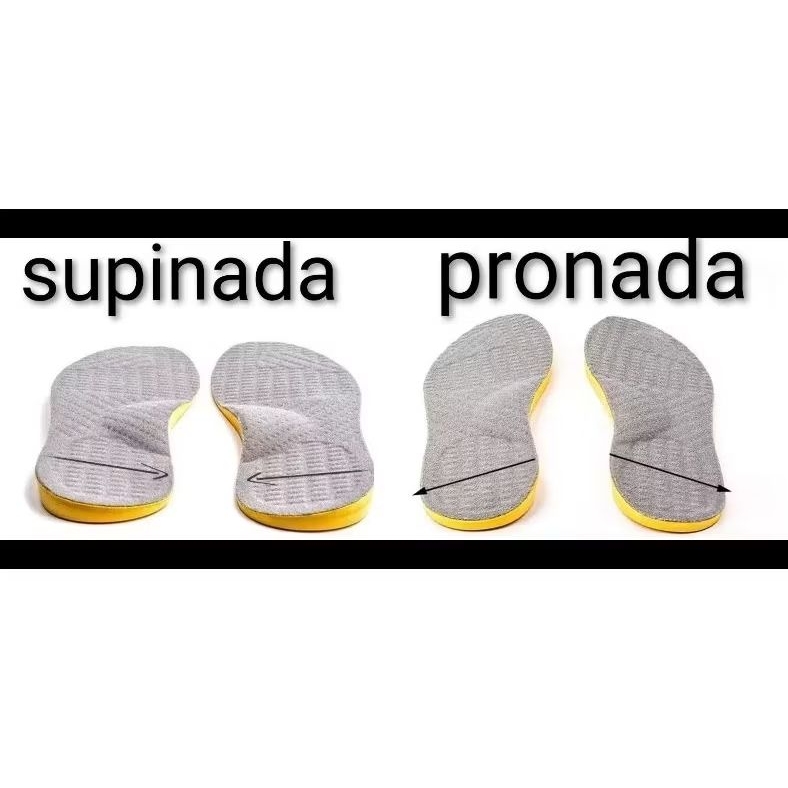 Palmilha em Latex Gel para corrigir pisada pronada joelho em x valgo ou supinada joelho em o varo