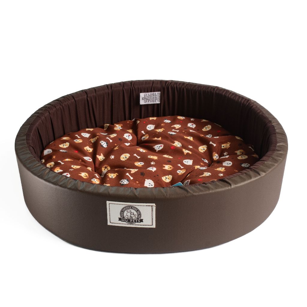 Cama Pet Caminha Redonda Almofada  Para Cães e Gatos estampada Lavável Para Aréa Externa em Oferta na Shopee