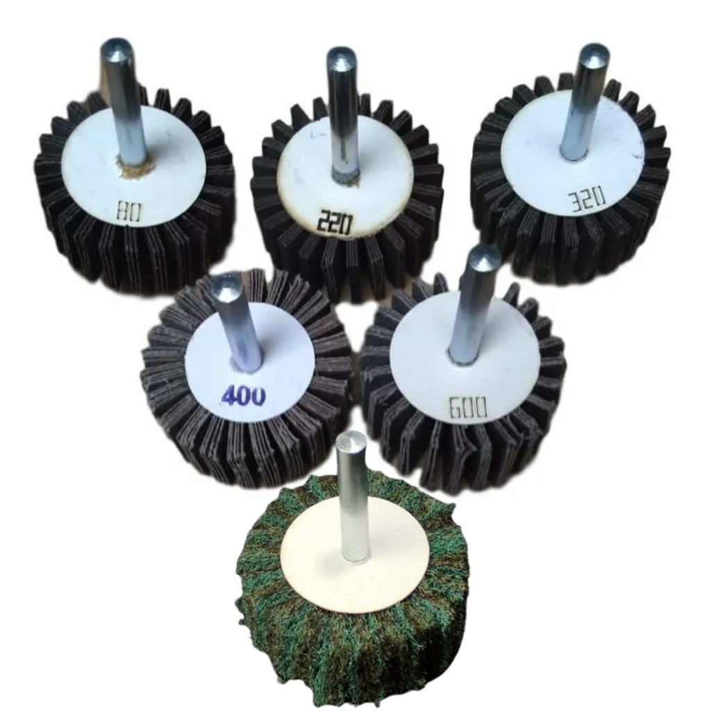 6 Roda Lixa Mini Kountour Grãos 80 220 320 400 600 E 1 Manta