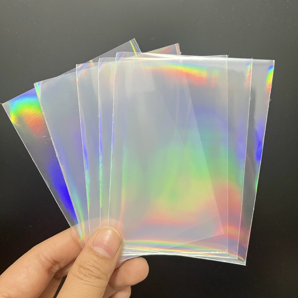 Sleeve holográfico 5,10,15,20 unidades protetor de cartas Card Copa Pokemon Magic Kpop yugioh vanguard digimon one piece