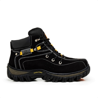 Bota Masculina Polo Fran Original Couro Botina Adventure em Oferta na Shopee