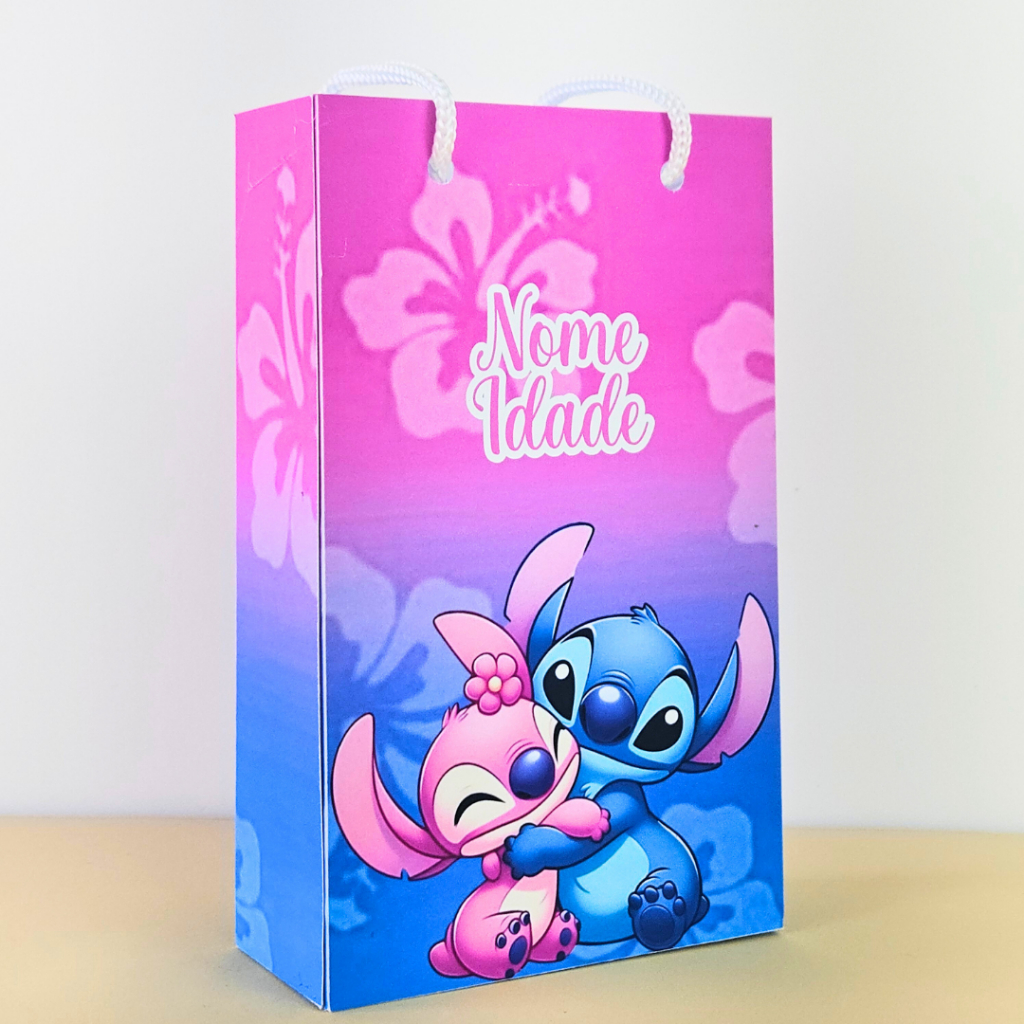 Sacolinha Personalizada Stitch — 10 a 60 un — Lembrancinha Festa Infantil em Oferta na Shopee