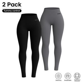 Kit 2 Calças Leggings Cintura Alta e Modeladora Zero Transparência em Oferta na Shopee