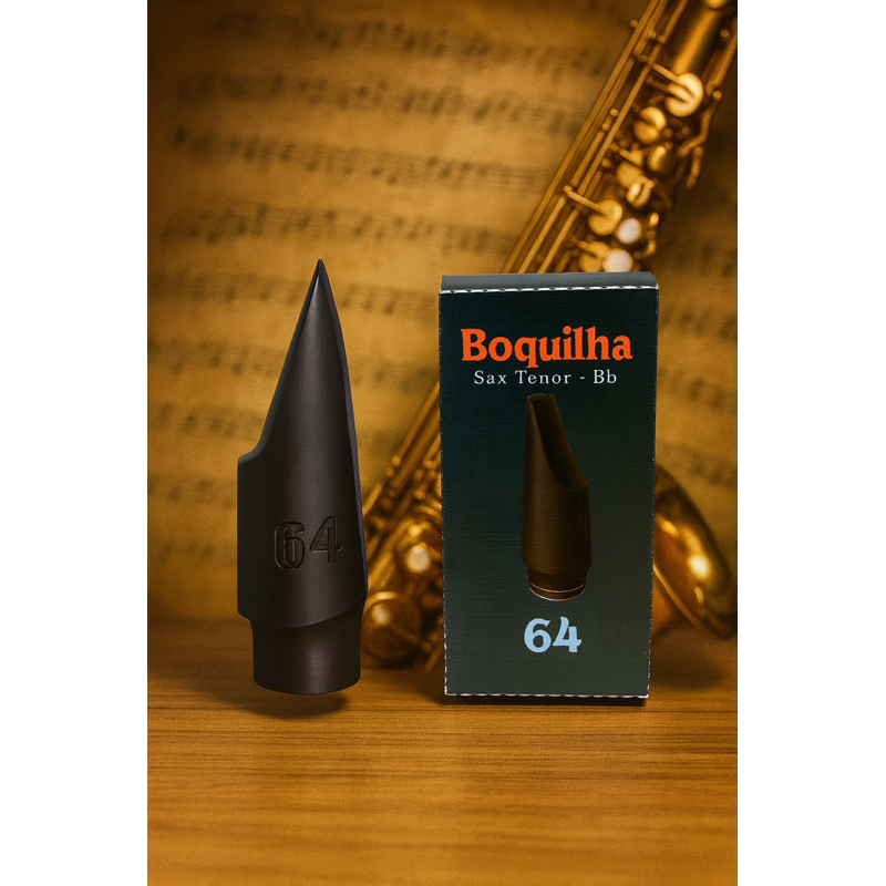 🎷 Boquilha para Sax Tenor – Modelo 64 | Impressa em 3D | Alta Performance