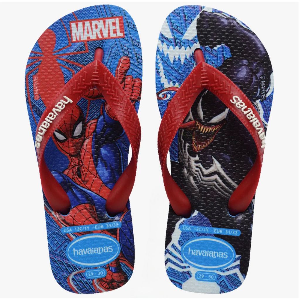 Chinelo Havaianas Infantil Top Marvel II Homem Aranha