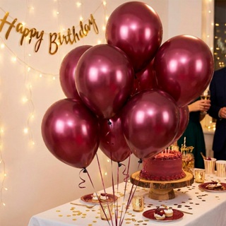 50 Balão Bexigas N9" Decoração Marsala Mais cor e brilho em Oferta na Shopee