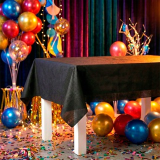 Toalha de Mesa Preta TNT: 2x1,40m - Ideal para Decoração de Festa em Oferta na Shopee