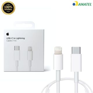 Cabo para IPhone Lightning ou Tipo-C-C 60W - Lacrado - Original Apple Tipo-C 1 Metro ID-Apple USB-C