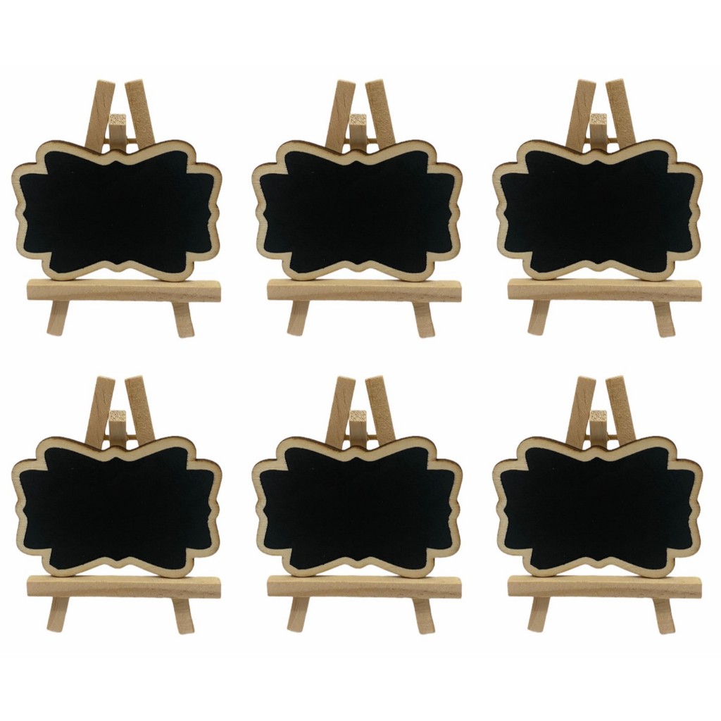 Porta Recado Lousa De Madeira Mini Cavalete em Oferta na Shopee