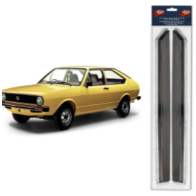 CALHA DE PORTA VW PASSAT 77/89 PLASTICA COM FRISO ALUMINIO NATURAL (O PAR) NSN 304