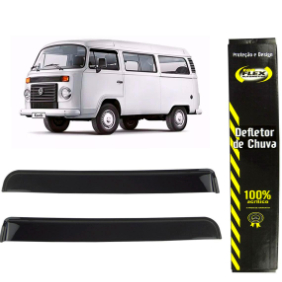 CALHA DE PORTA VW KOMBI 78/14 2 PORTAS ACRILICA FUME AUTO COLANTE (O PAR) TOP MIX 40011A