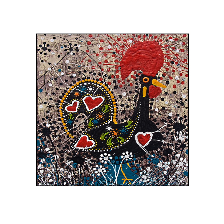 Poster Galo De Barcelos 35x35cm Foto Decoração Portuguesa