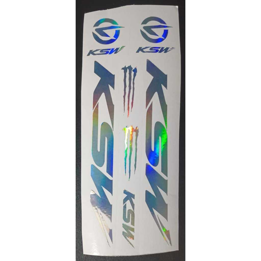 Adesivo KSW Garfo Suspensão bicicleta mtb ciclismo