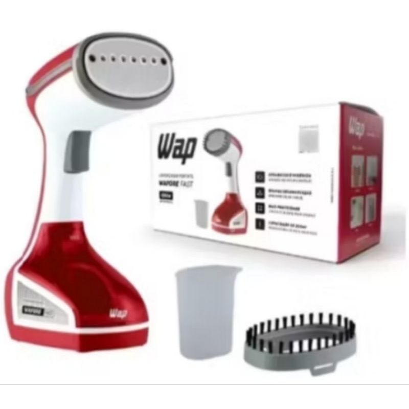 Ferro Passadeira Roupas Vapor Vaporizador Higienizador Branco,Vermelho E Cinza